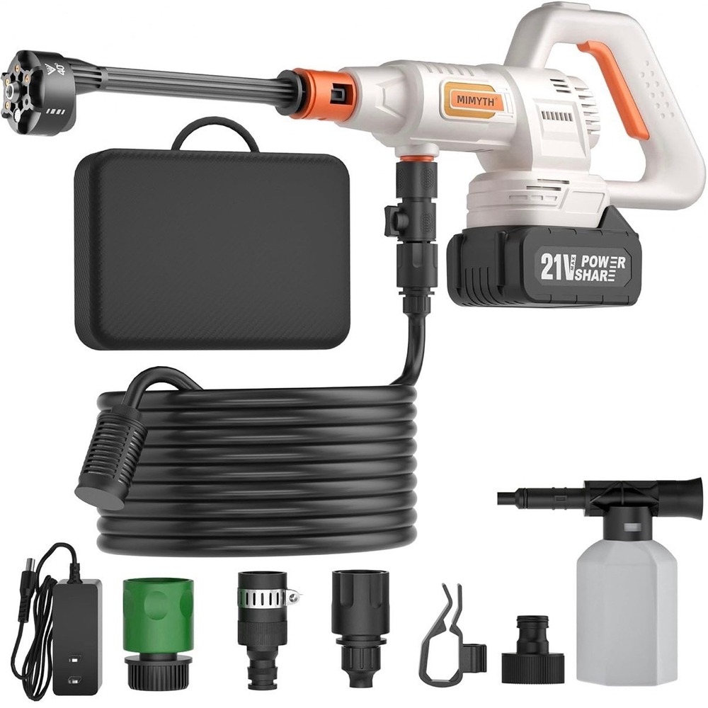 Cordless Pressure Washer Battery Powered 1200PSI Cordless Power Washer